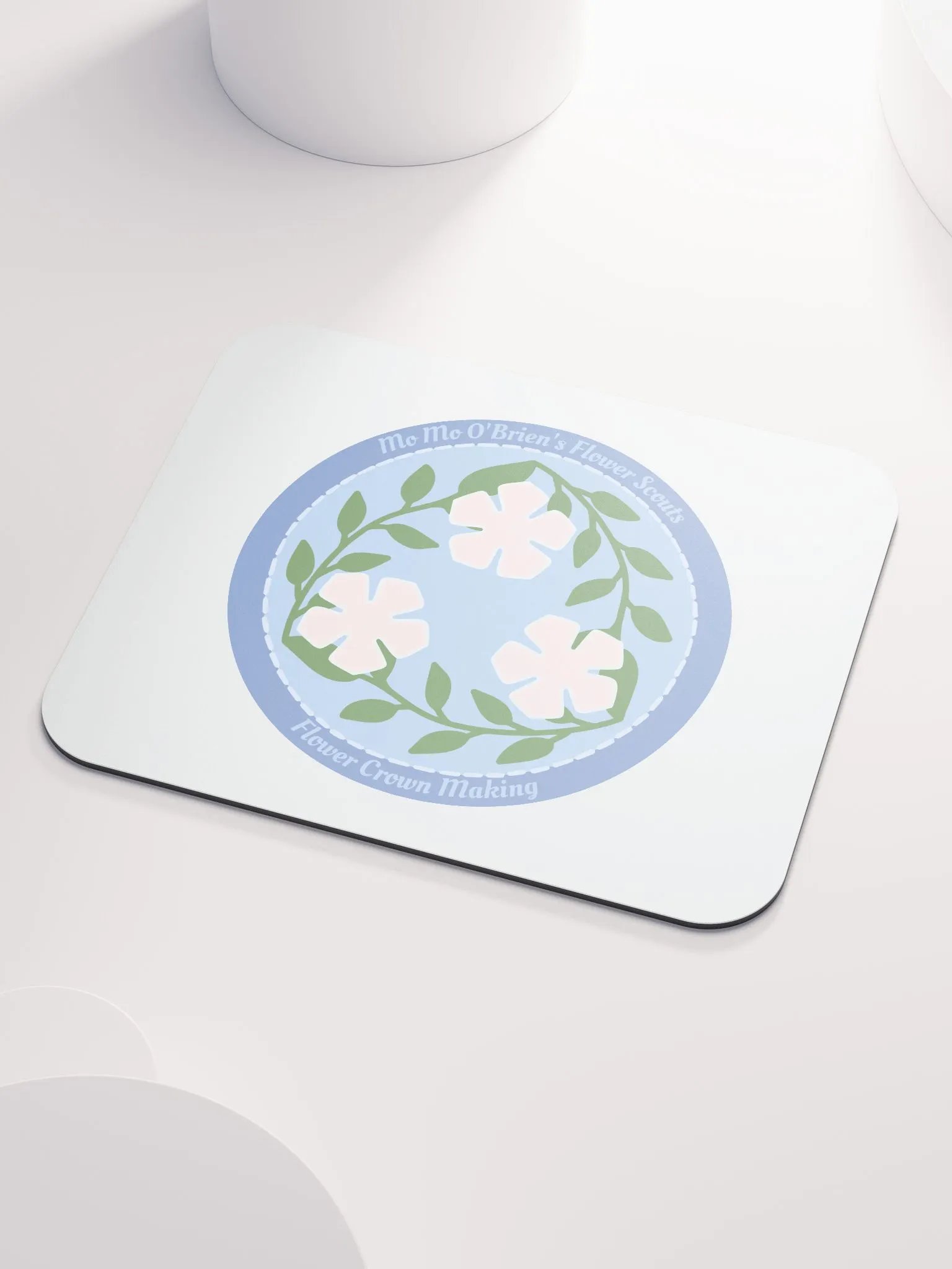 Flower Crown Making Badge Mouse Pad product image (3)