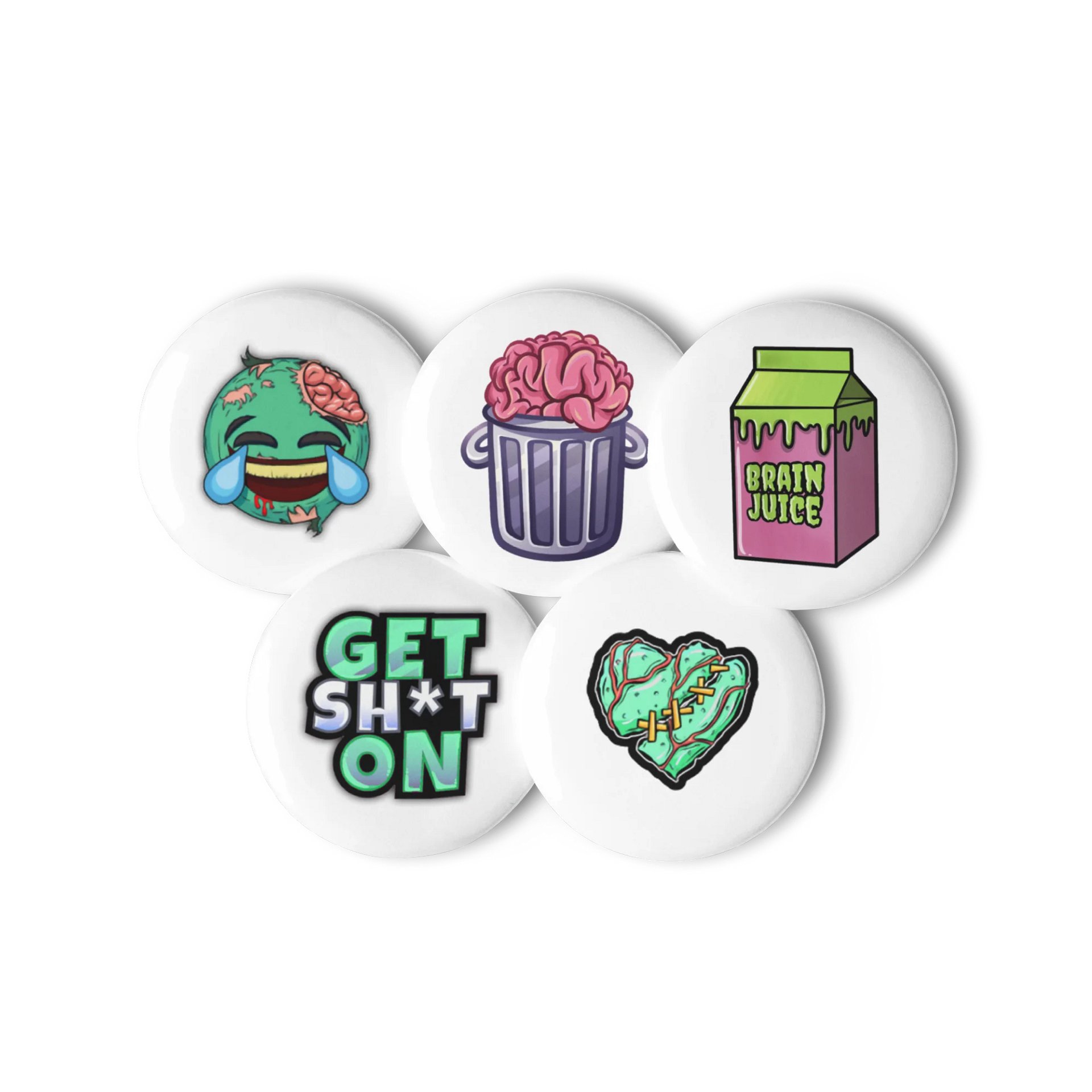 KillrZombie Emote Pin Buttons Set 1 product image (2)
