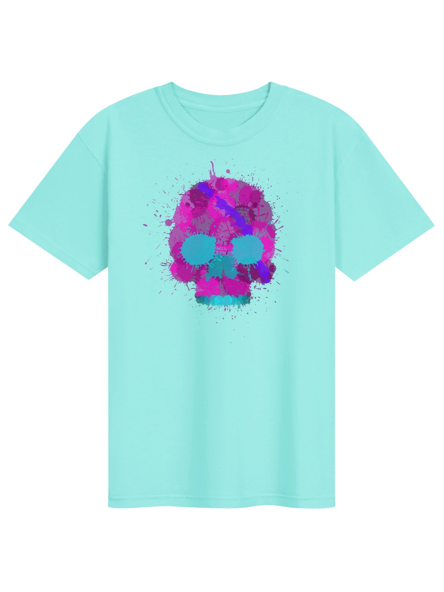 Pink Splatter Skull Tee product image (25)