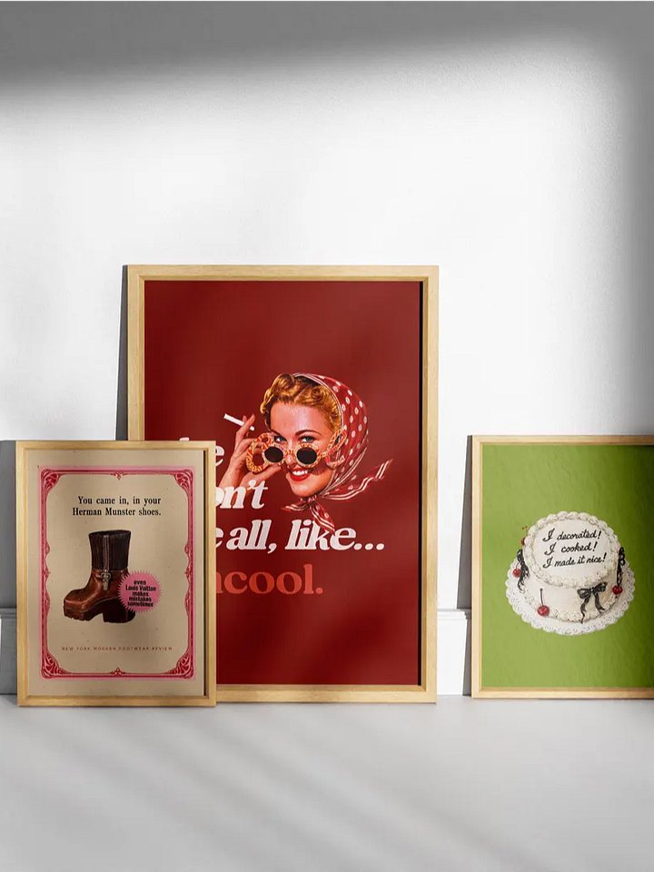 3 RHONY Art Prints, Digital Download, Retro Gallery Wall Prints product image (2)