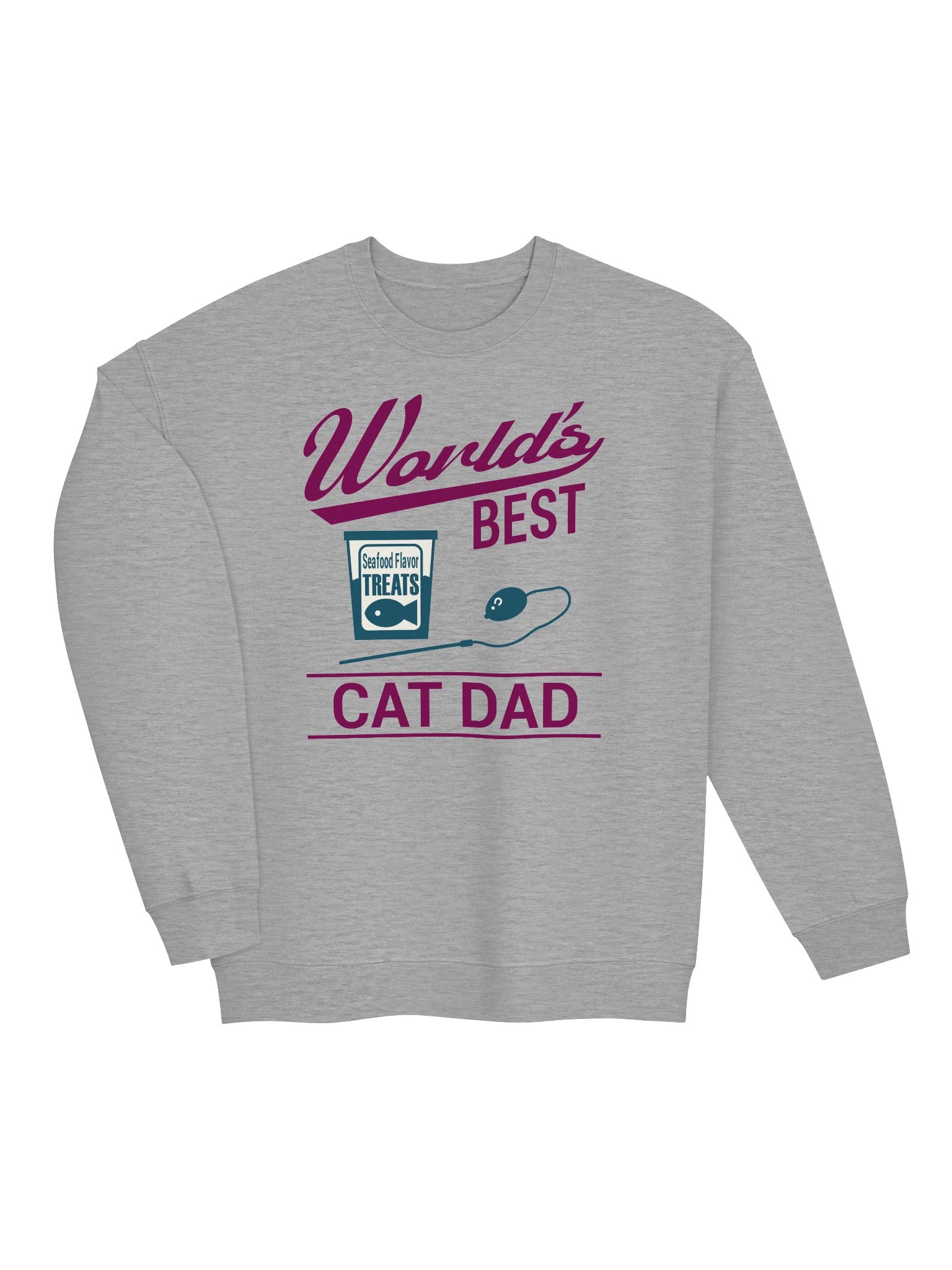 World's Best Cat Dad - Unisex Adult Sweatshirt product image (3)