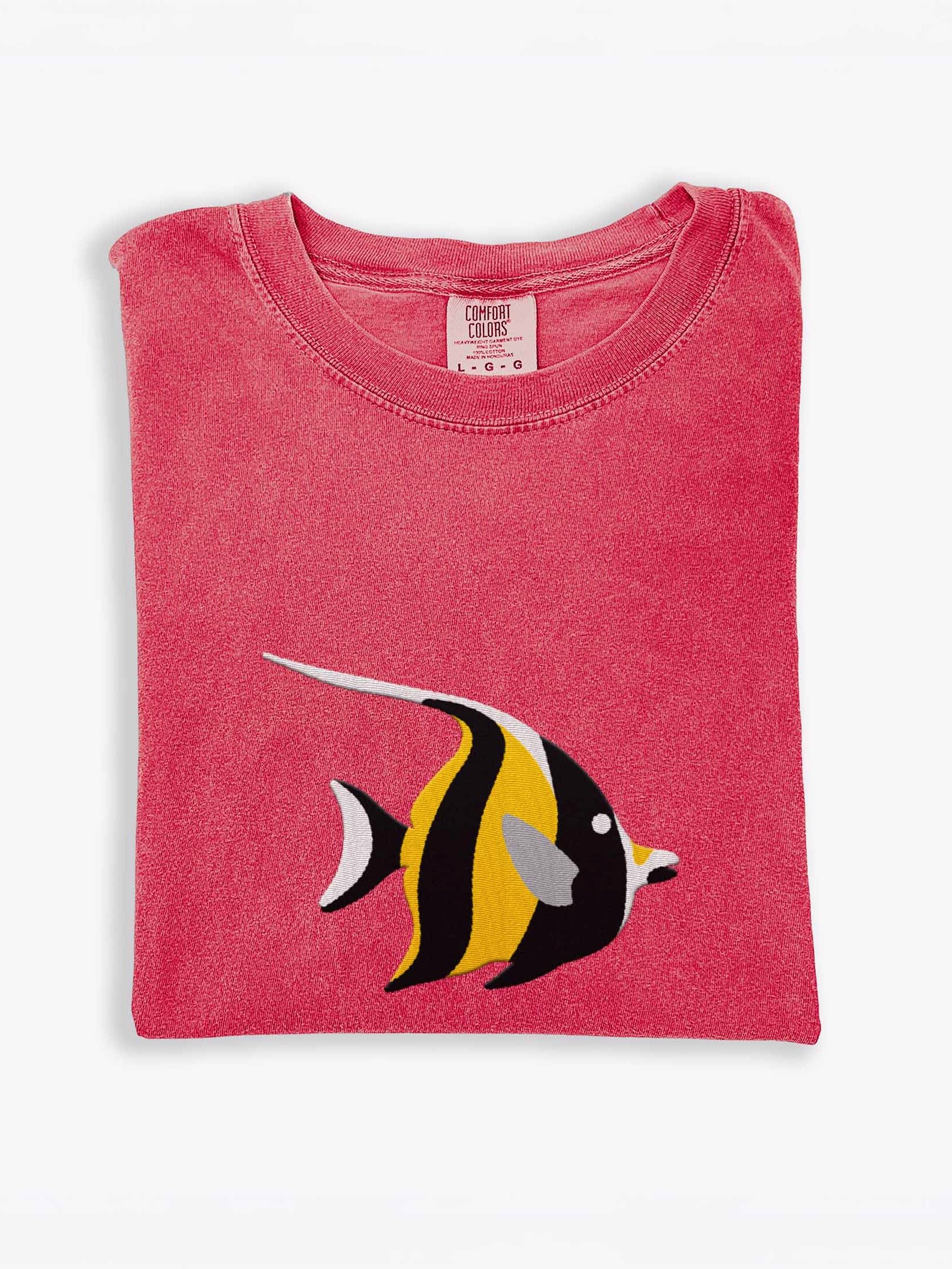 Moorish Idol Premium T-Shirt (Embroidered) for Reef and Marine Aquarium Lovers product image (1)