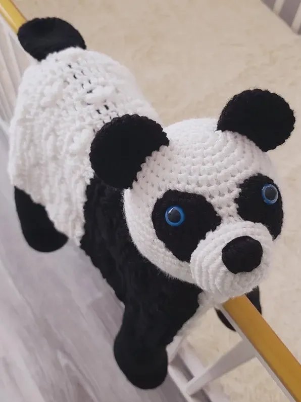 Jungle Panda Crochet Baby Blanket PATTERN - Amigurumi Toy Lovey PDF Pattern - Crafting Happiness product image (3)