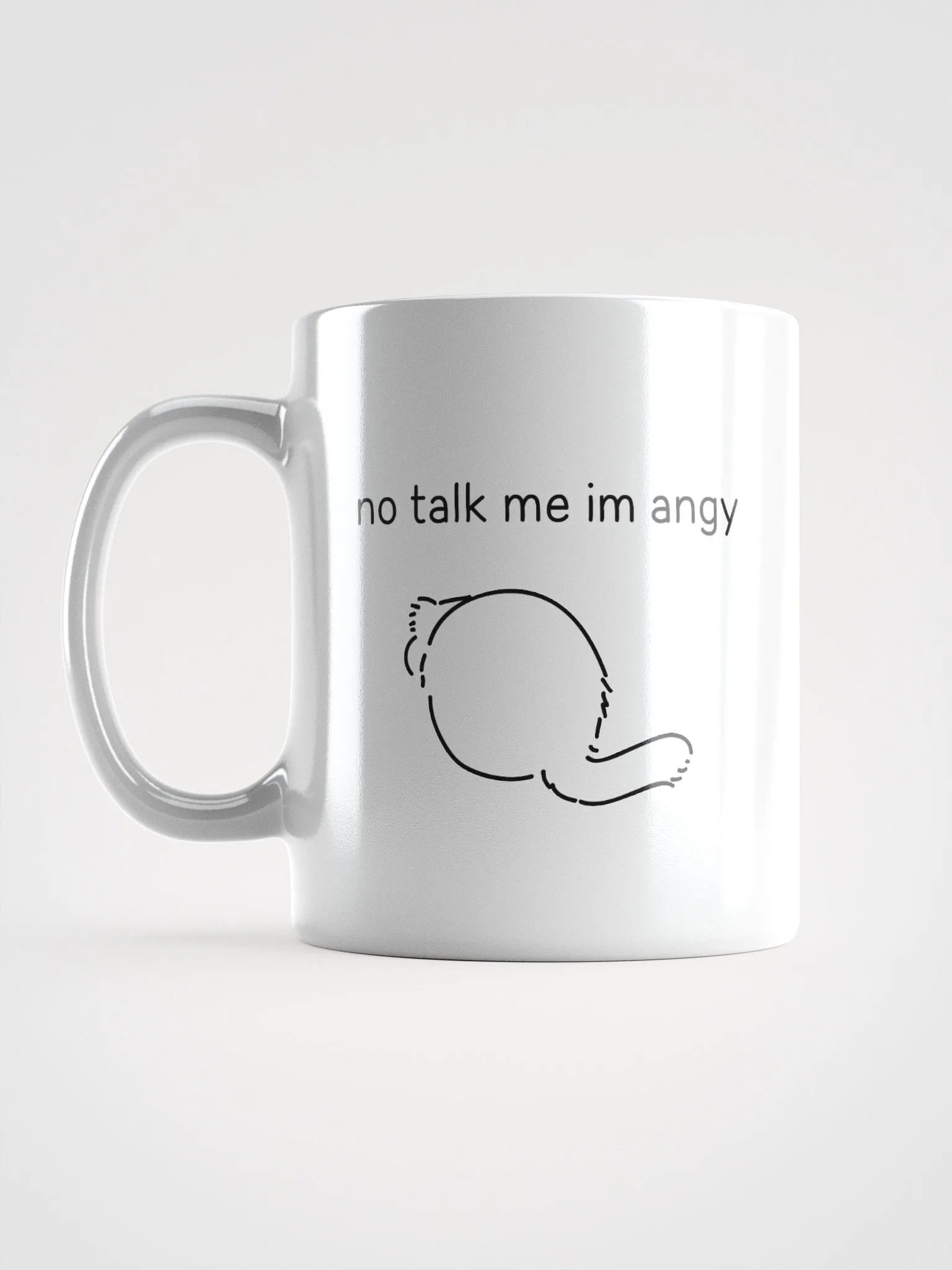 No Talk Manul Angy - White Mug product image (18)