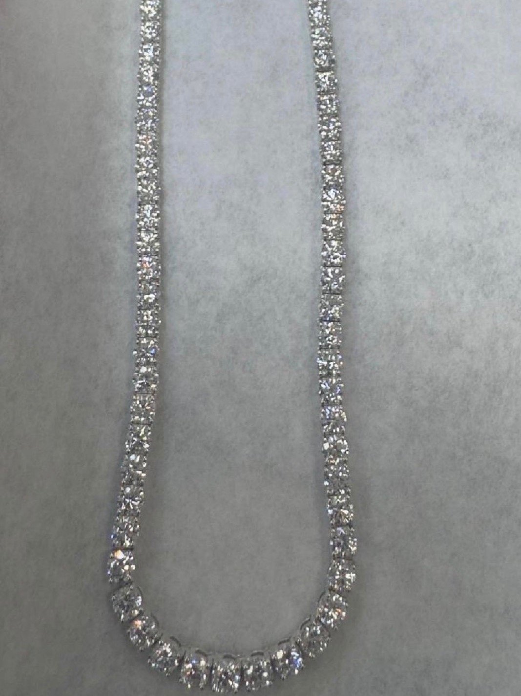 Silver Diamond Necklace product image (3)