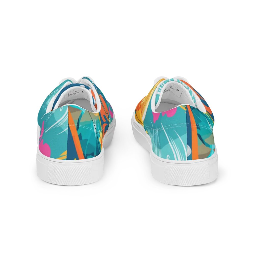 Tropical Escape Lace-Up Canvas Shoes product image (8)