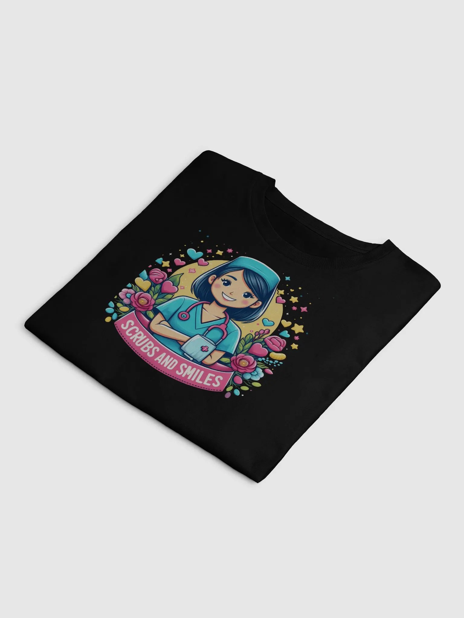 Smiling Nurse Teal Crop Top product image (22)