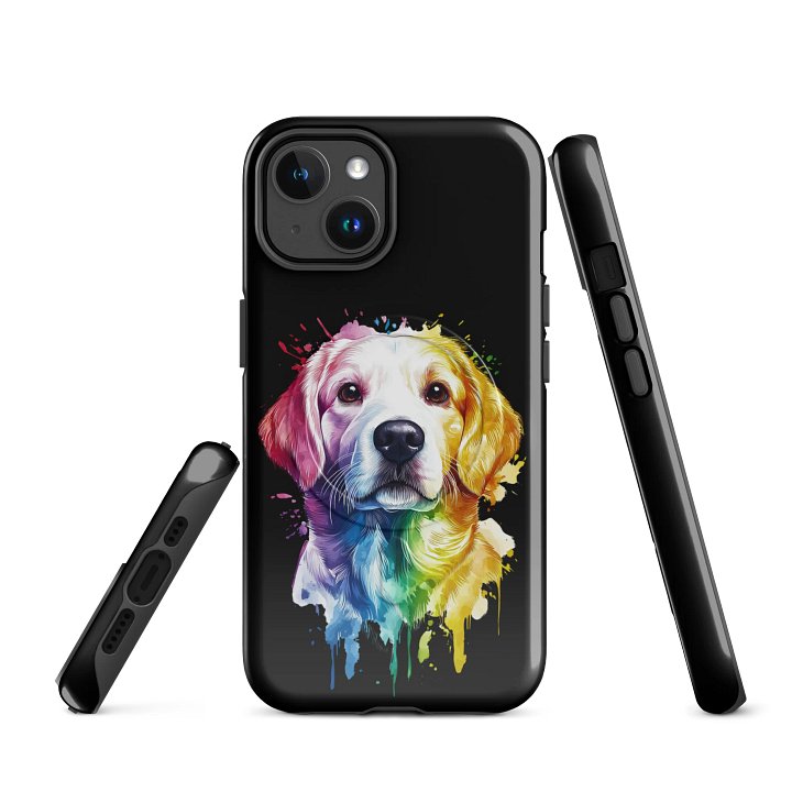 Vibrant Labrador Splash Artistic iPhone® MagSafe® Tough Case product image (1)