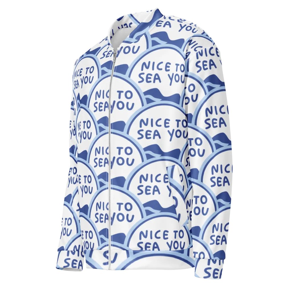 Wave of Words Bomber Jacket product image (4)