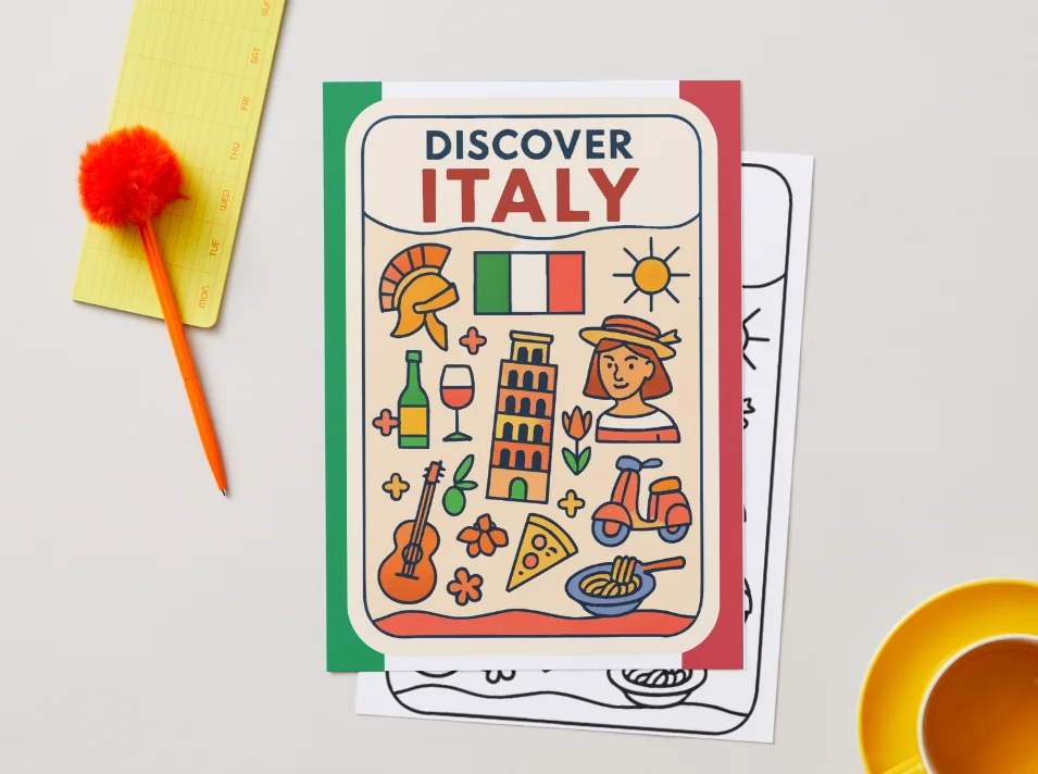 Free “Discover Italy” Poster – European Wall Art Printable (A4 & US Letter PDF) product image (3)