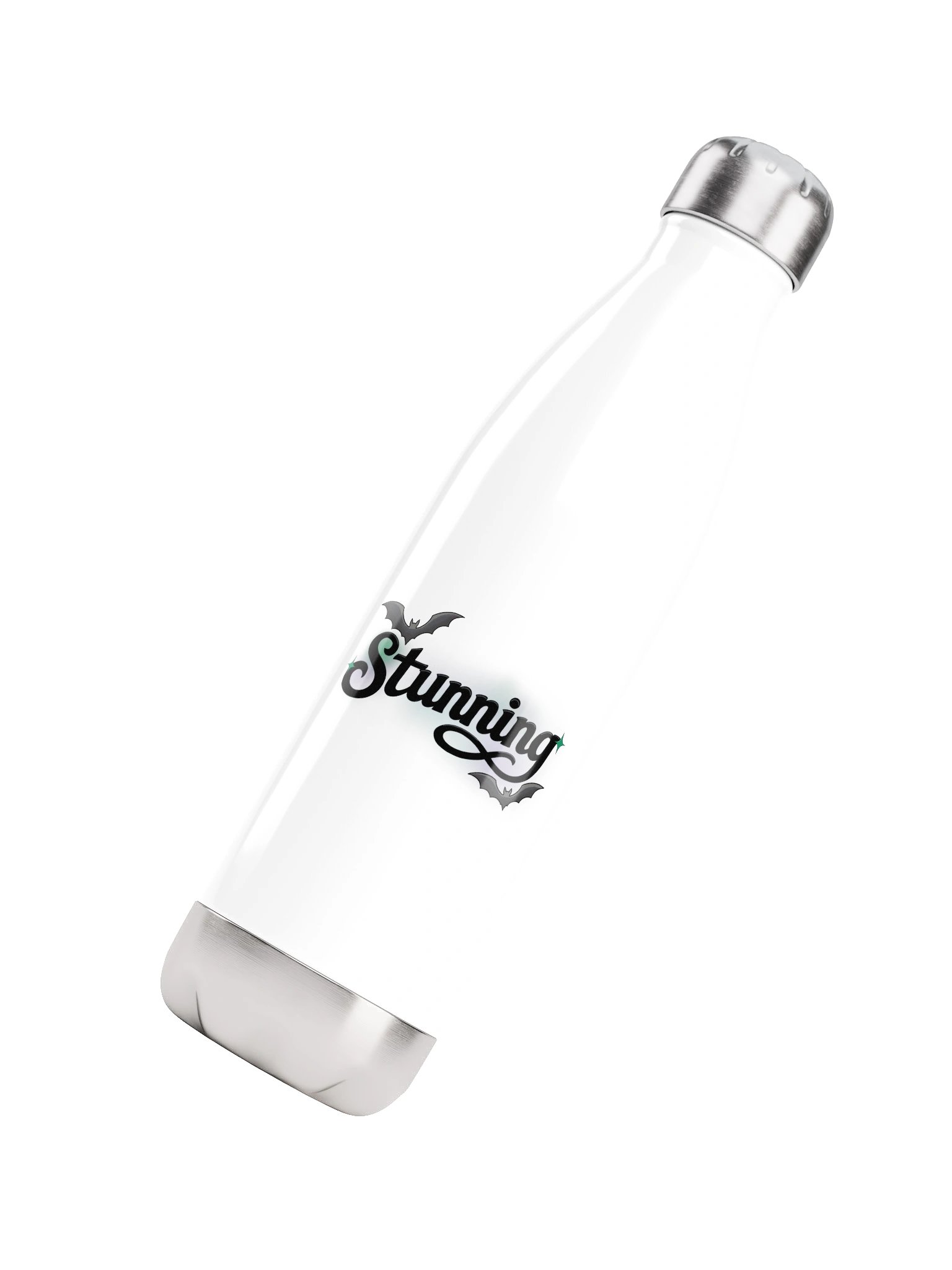 Stunning In White Insulated Water Bottle product image (9)