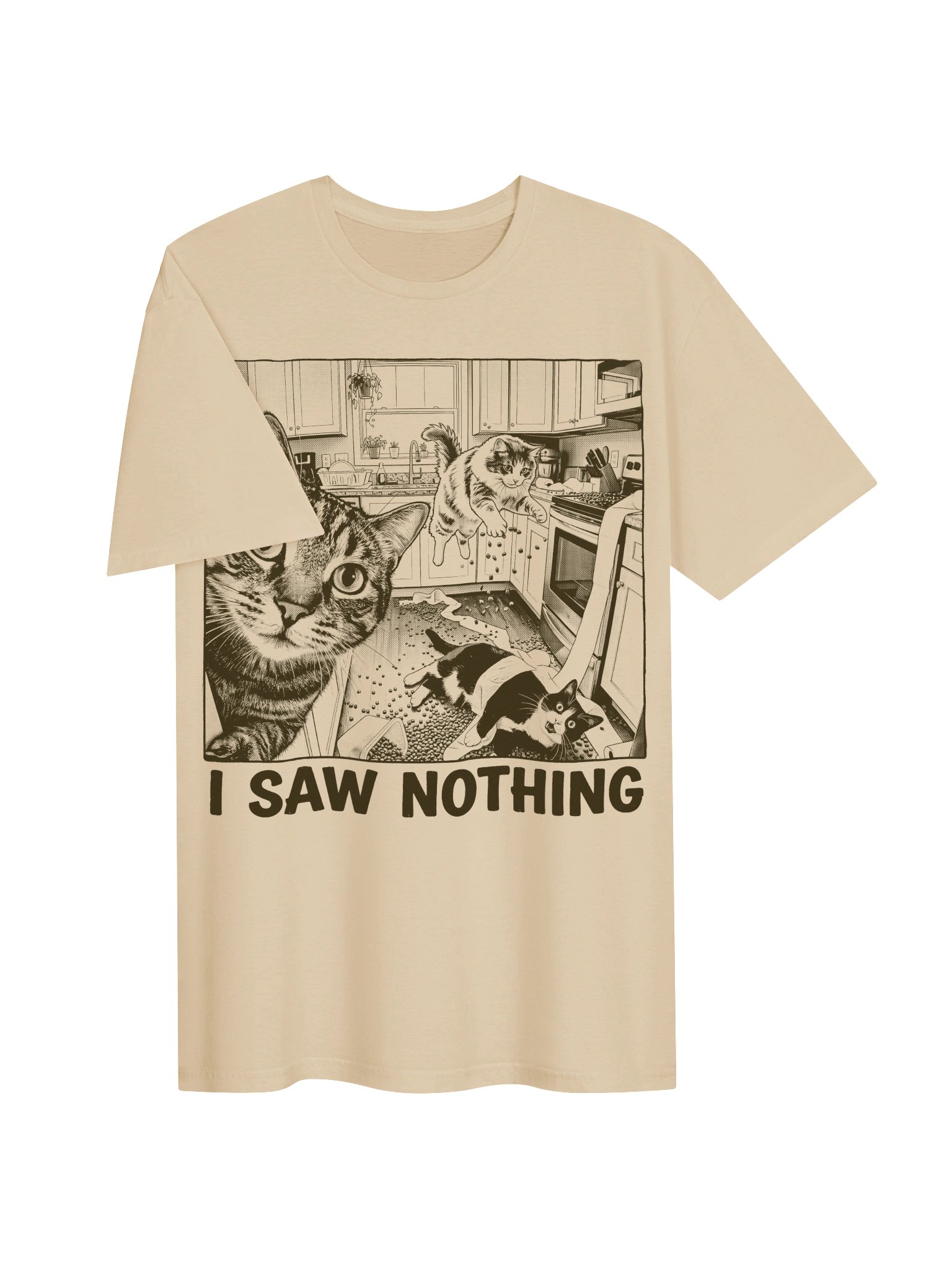 I Saw Nothing Cat T-Shirt product image (16)