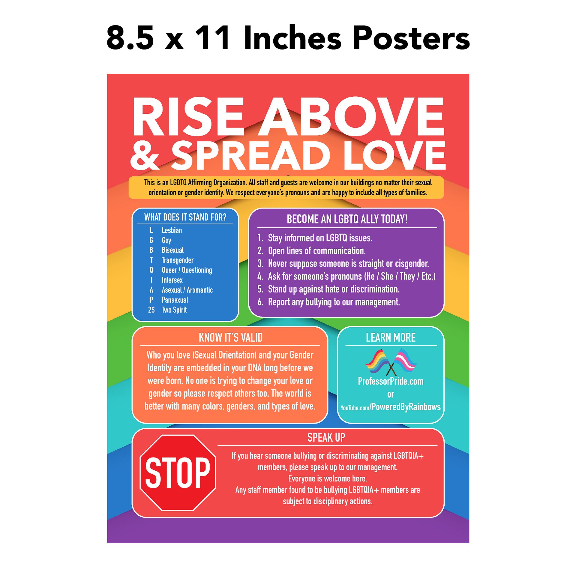Rise Above Bullying Posters (for Organizations) product image (3)