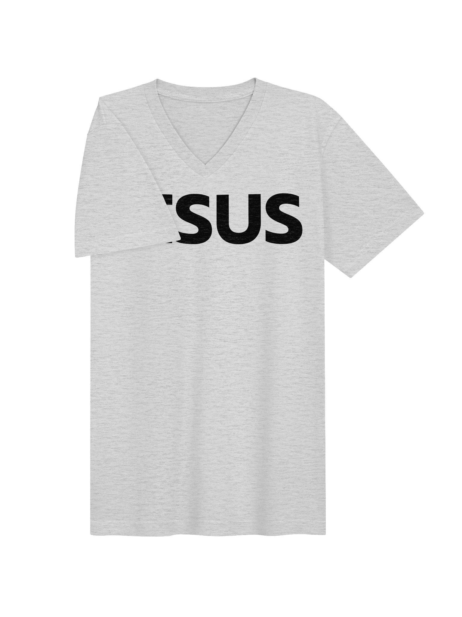 Jesus Essential V-Neck T-Shirt – Black Design product image (7)