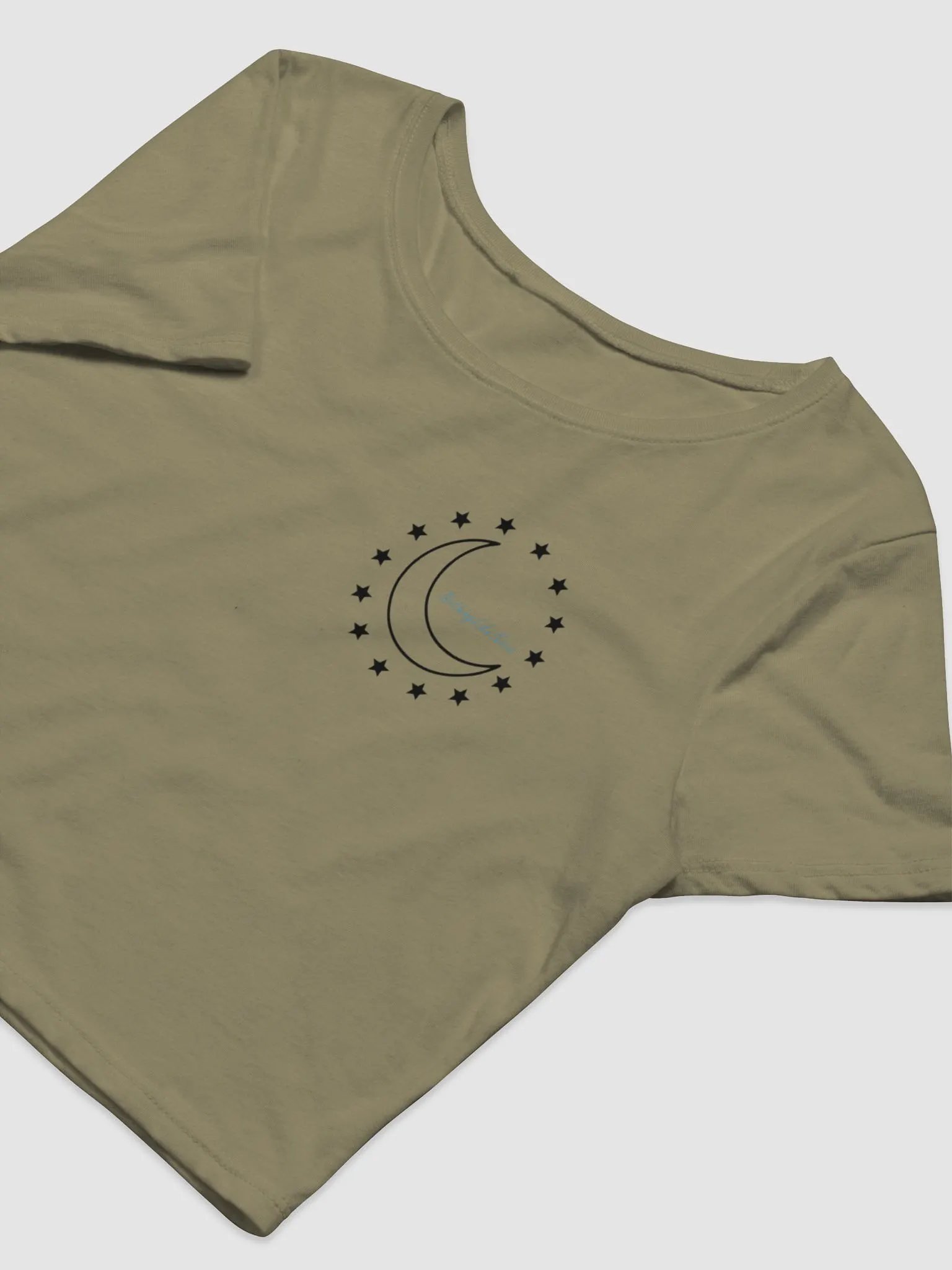 Moon & Stars Cropped Tee - Blue product image (5)