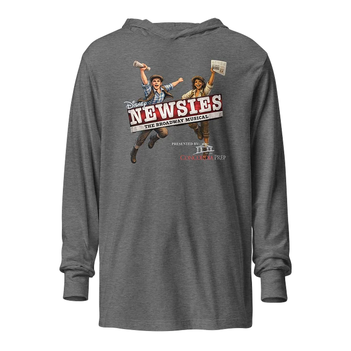 Concordia Prep - Newsies - Hooded Long Sleeve Tee 2 product image (3)