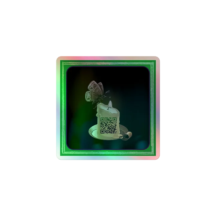 Your Moth, My Flame Embedded Music Style Holographic Sticker product image (1)