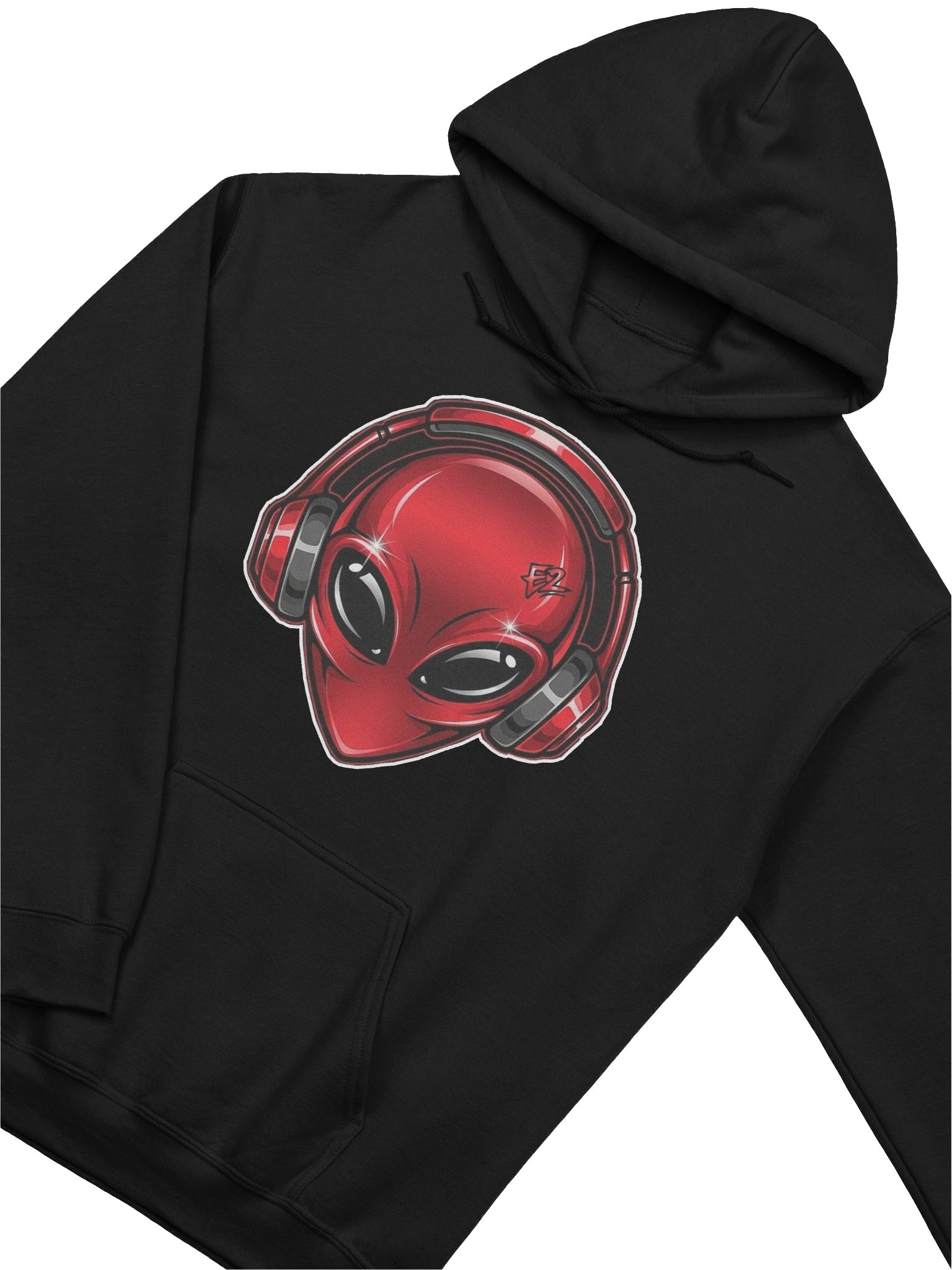 Red Metalic e² Alien Logo Hoodie product image (7)