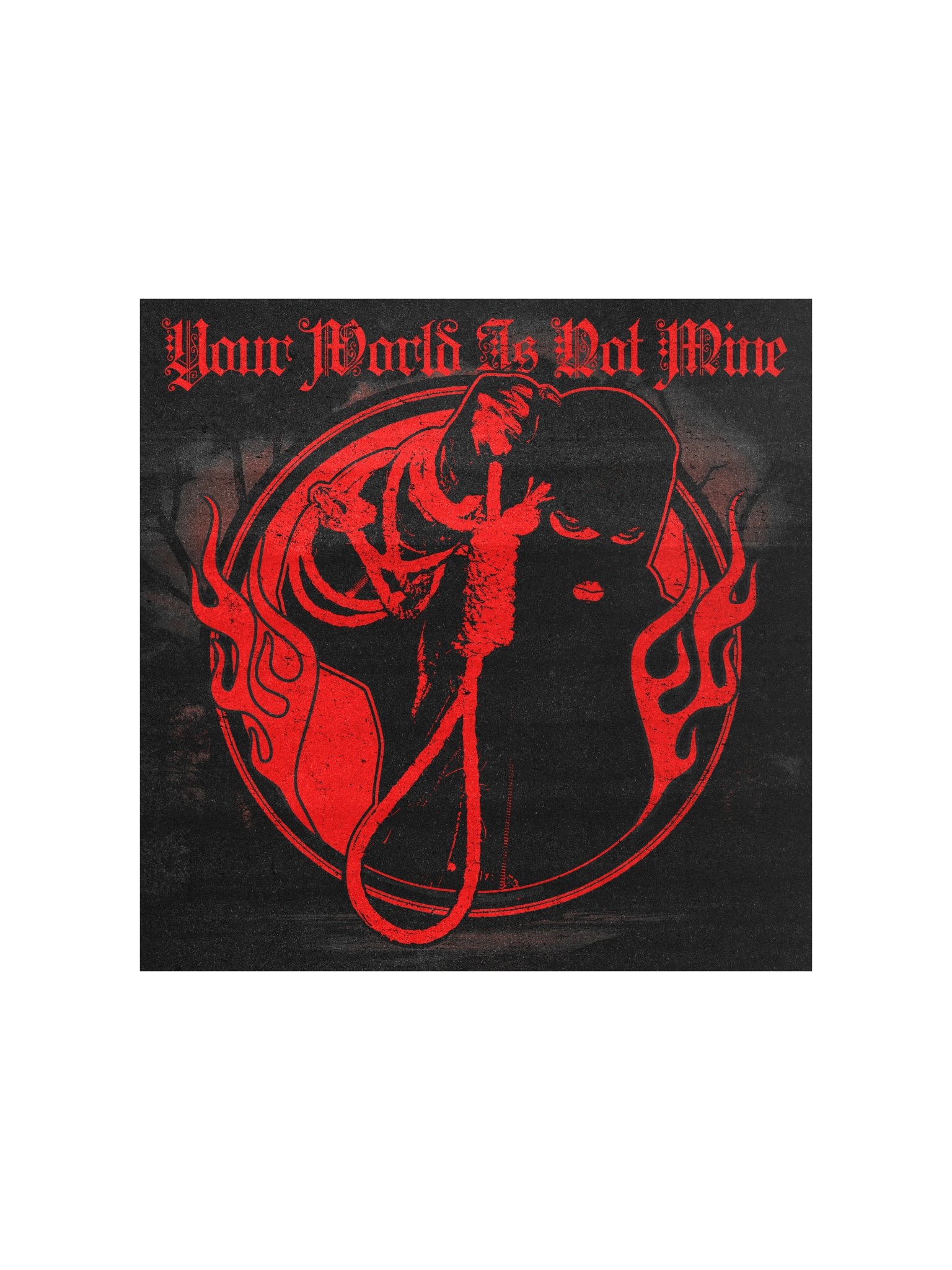YOUR WORLD IS NOT MINE POSTER RED product image (3)