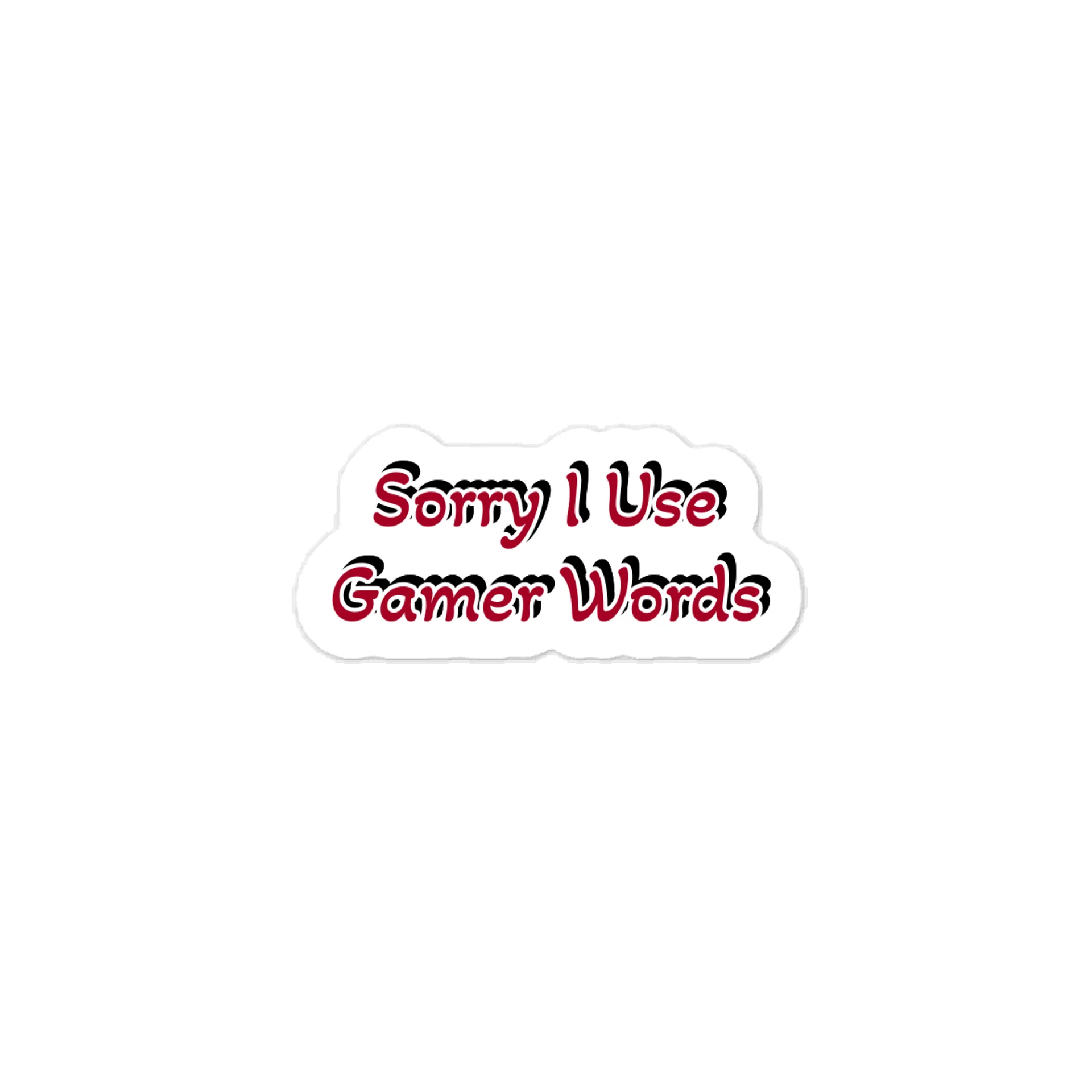 Sorry I Use Gamer Words Sticker product image (1)