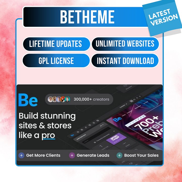 BeTheme – Responsive Multi-Purpose WordPress Theme | Lifetime Updates | GPL License | Instant Download | Unlimited Usage product image (1)
