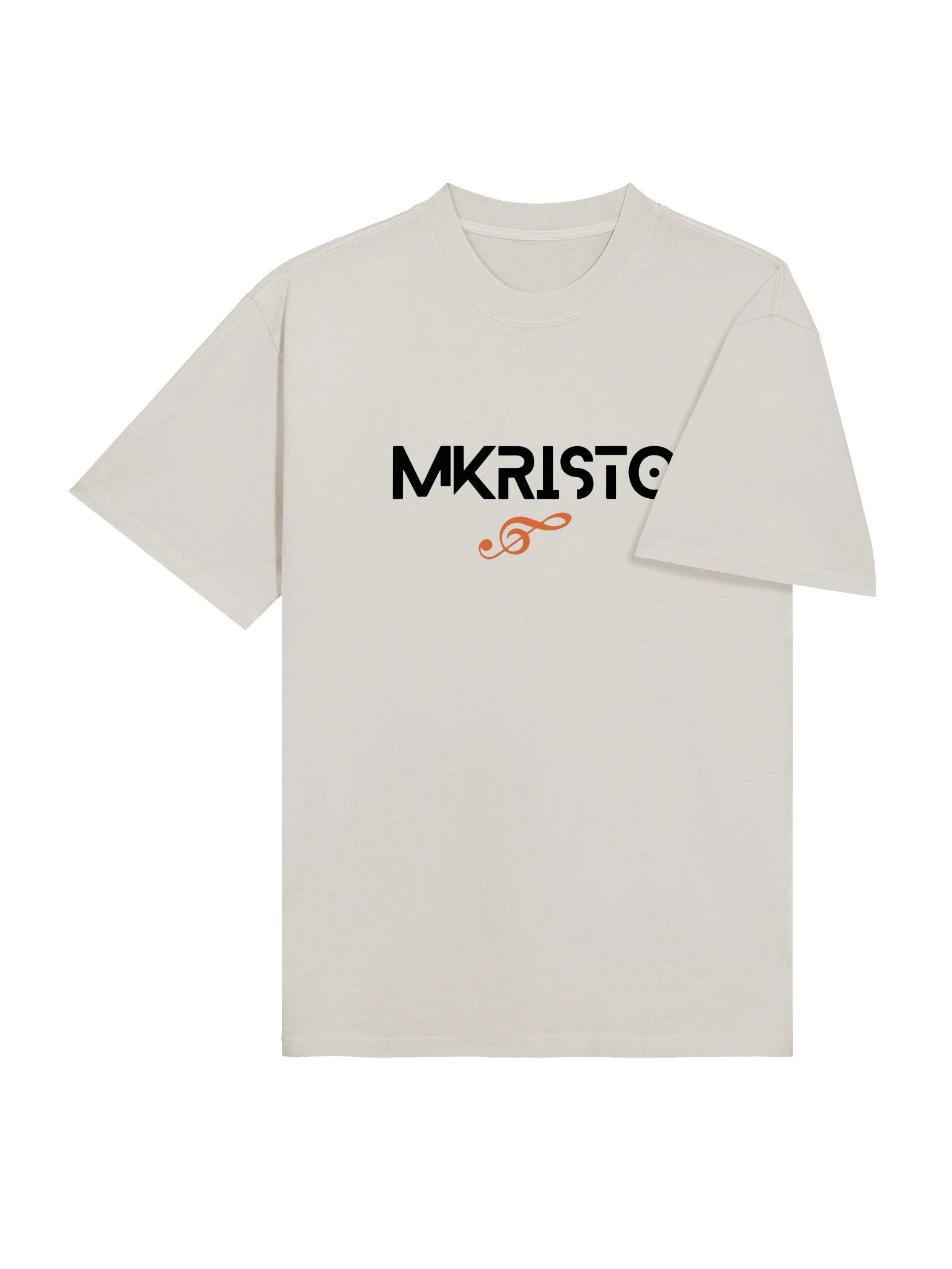 Minimal Orange Loop Oversized Fade Tee product image (3)