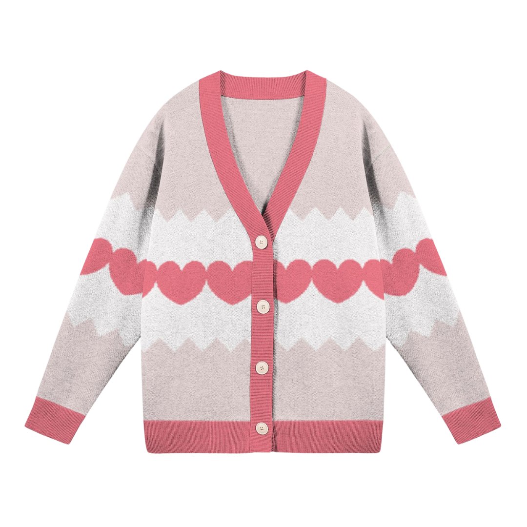 Line of Hearts Knitted Cardigan product image (1)
