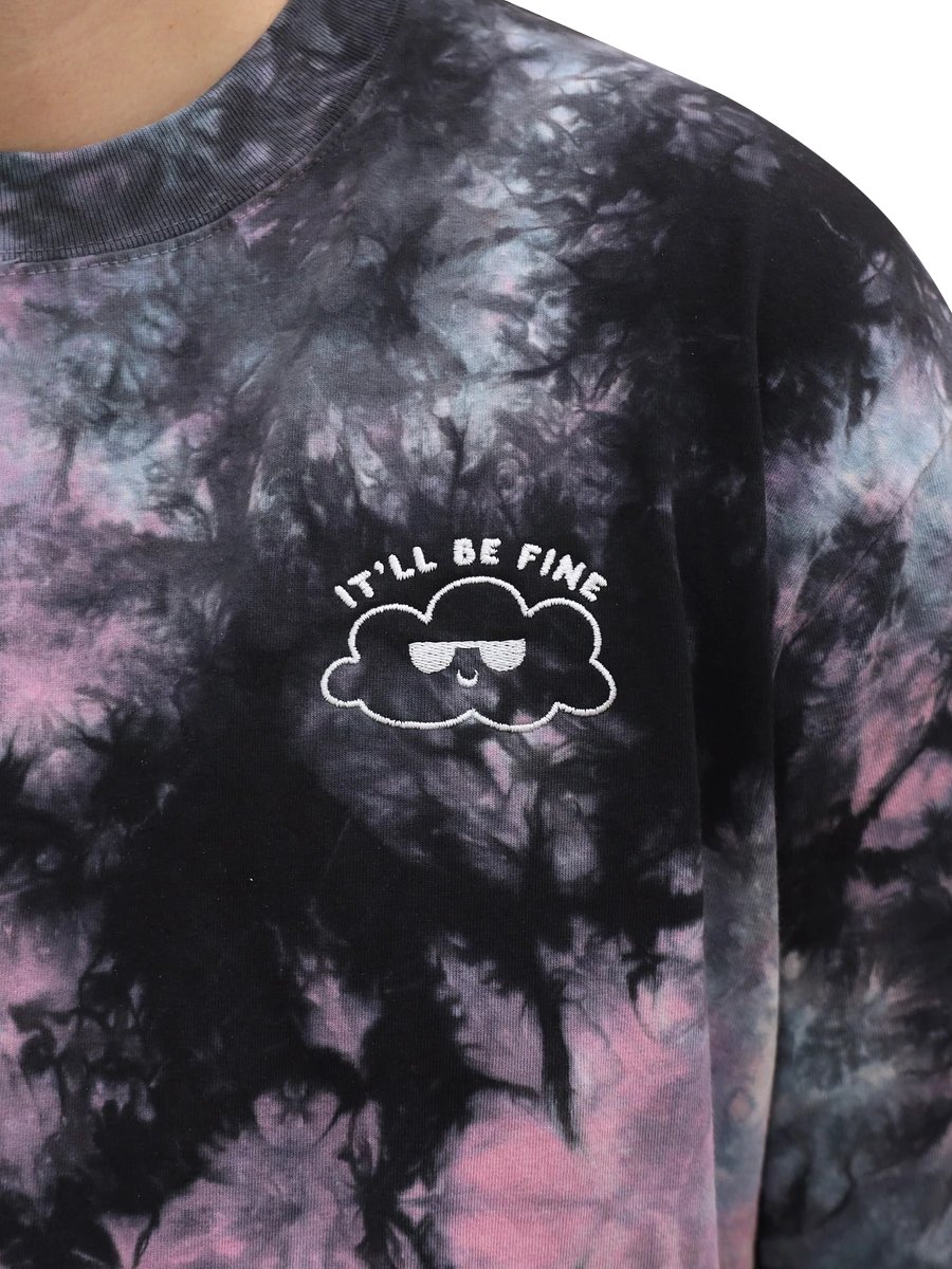 It'll Be Fine Tie Dye - dark (embroidered) product image (2)