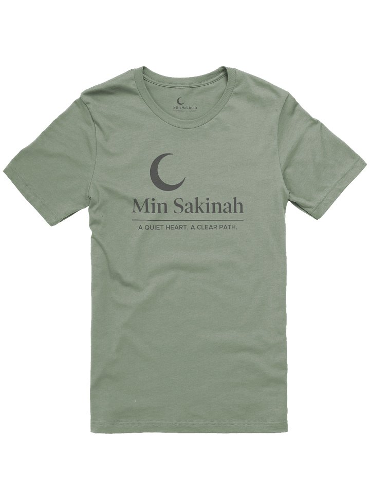 Min Sakinah Vision T-Shirt – Soft Black Print product image (1)