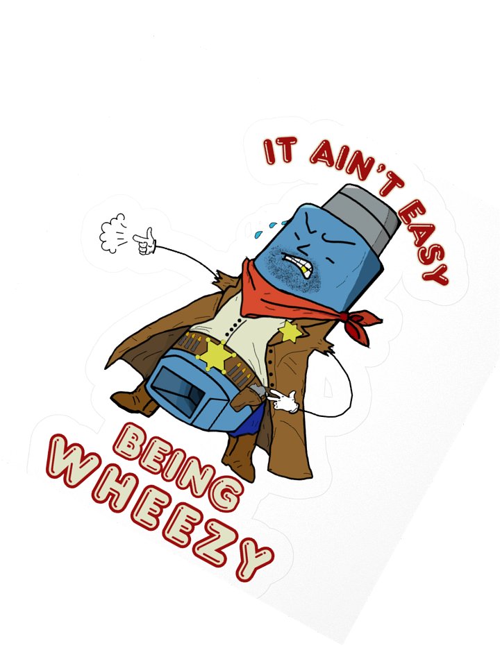 It Ain't Easy Being Wheezy sticky product image (6)