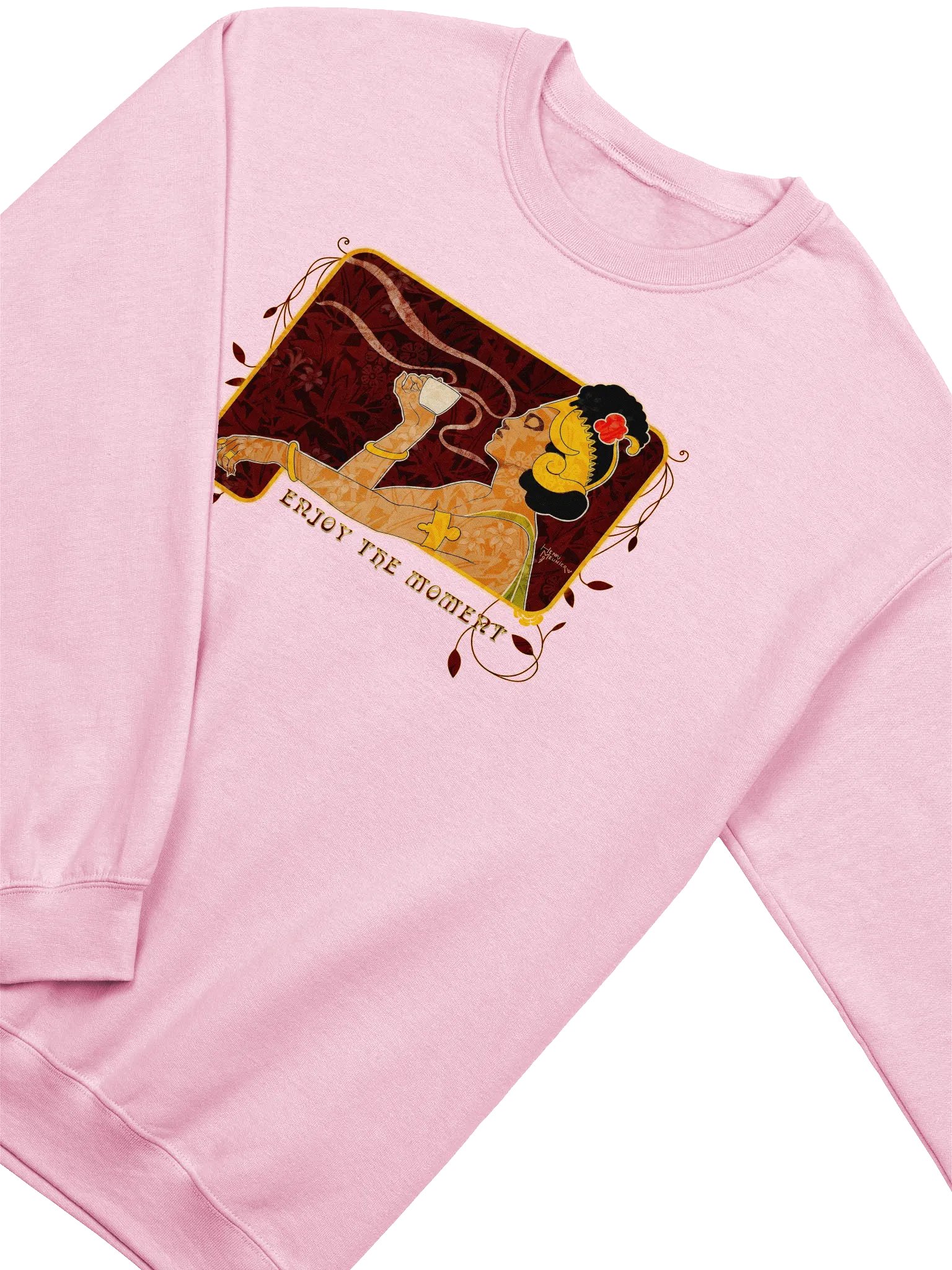 Coffee Moment Art Nouveau Crewneck Sweatshirt product image (18)