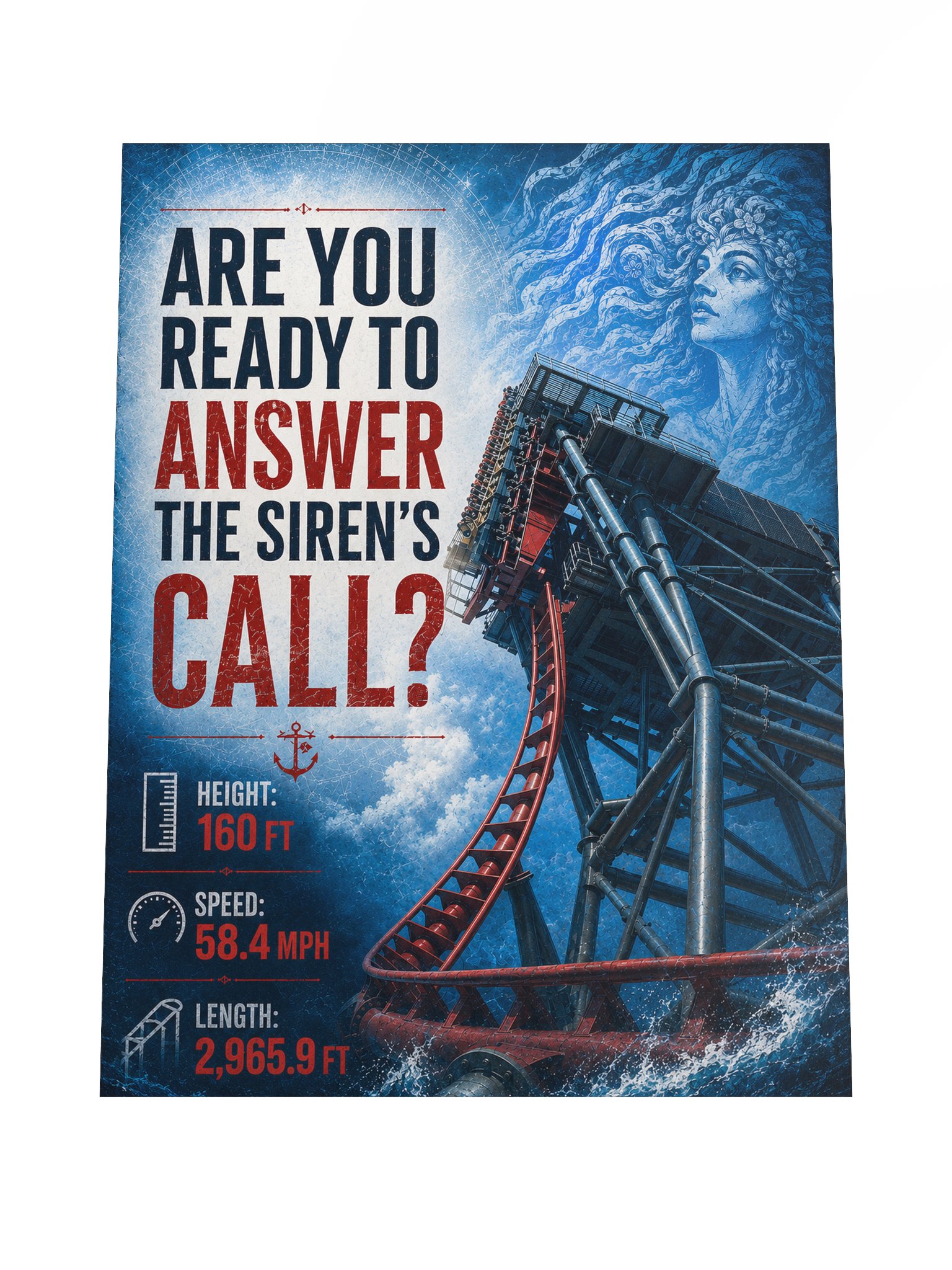Answer the Siren's Call — Coaster Poster | 18x24" product image (4)