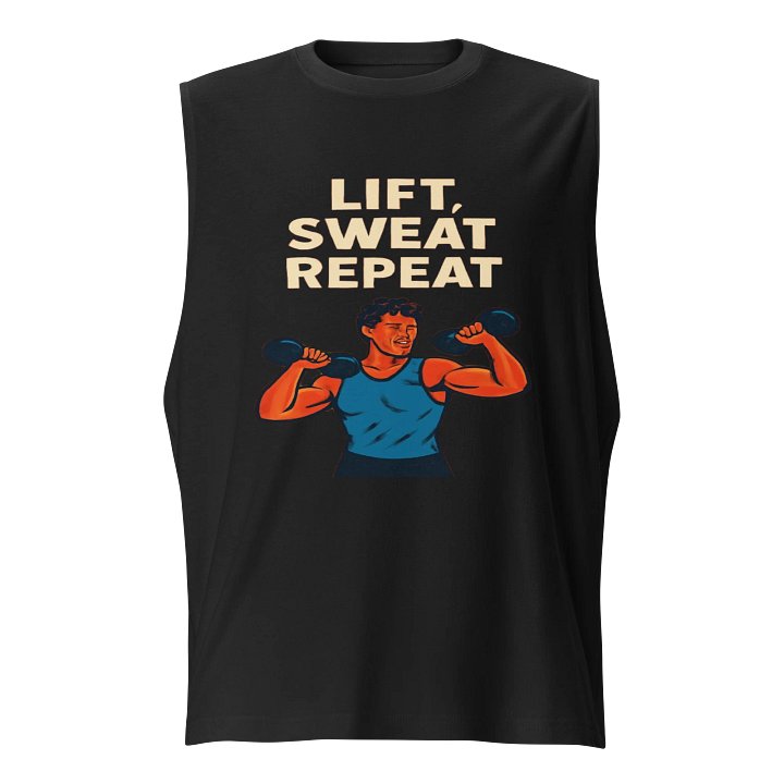 Best Selling - LIFT, SWEAT, REPEAT Muscle Tank product image (1)