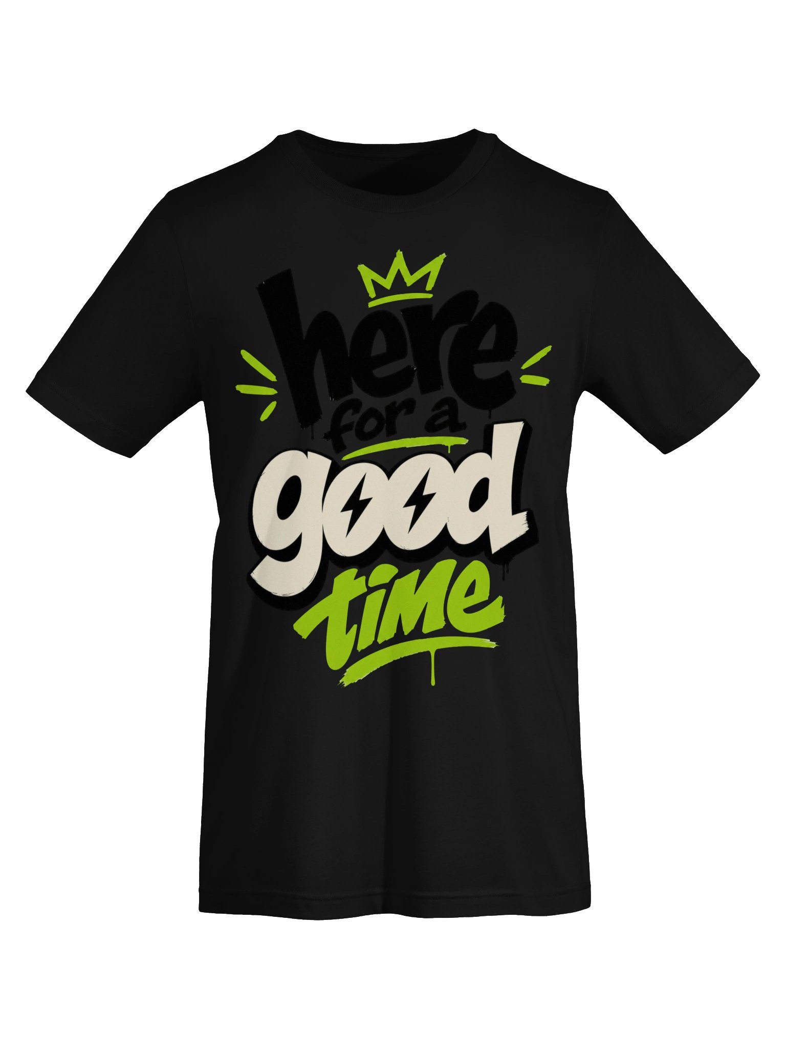 Here for a Good Time Neon Quote Tee product image (50)