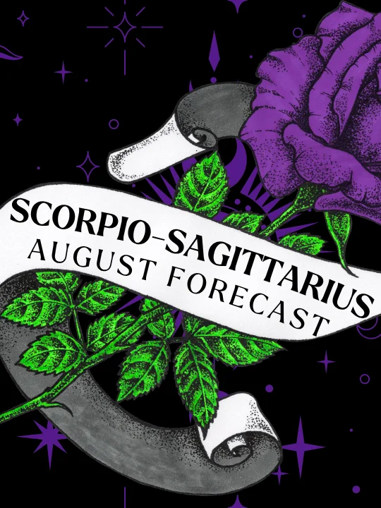 scorpio sagittarius cusp ✦ astro + love tarot forecast bundle ✦ august 2026 product image (1)
