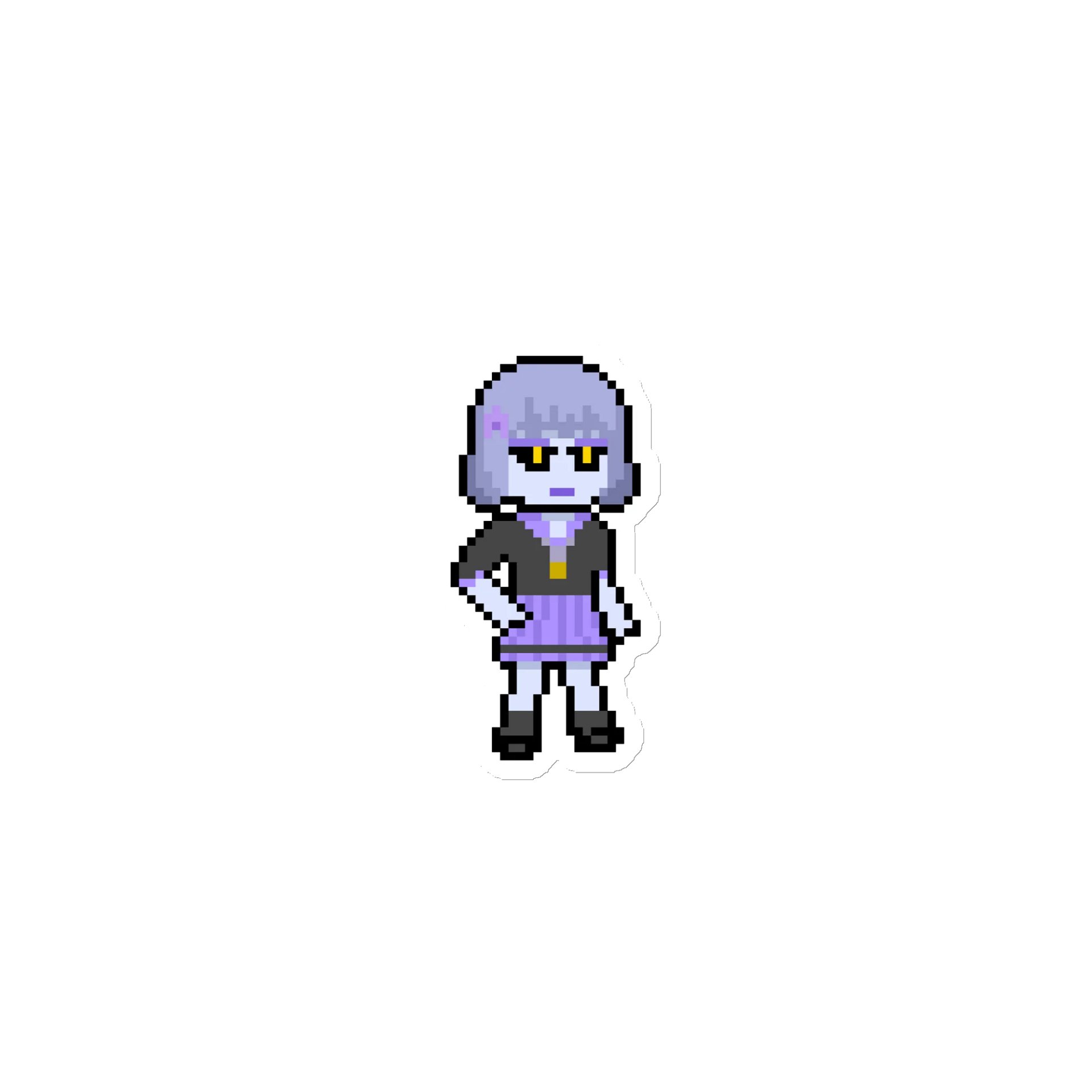 Orchid Pixel Magnet product image (1)