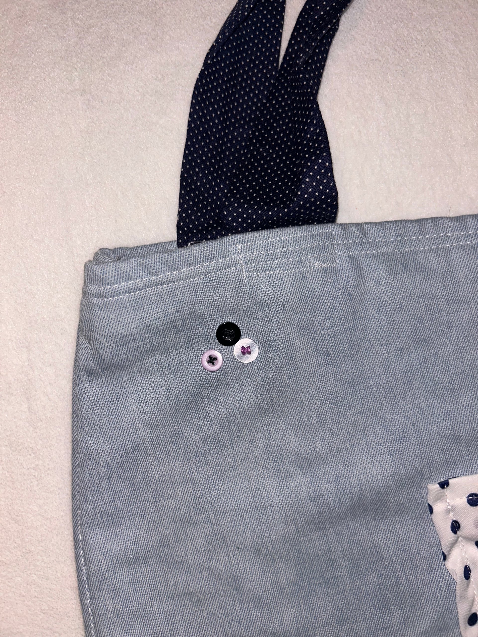 Denim large tote bag product image (3)