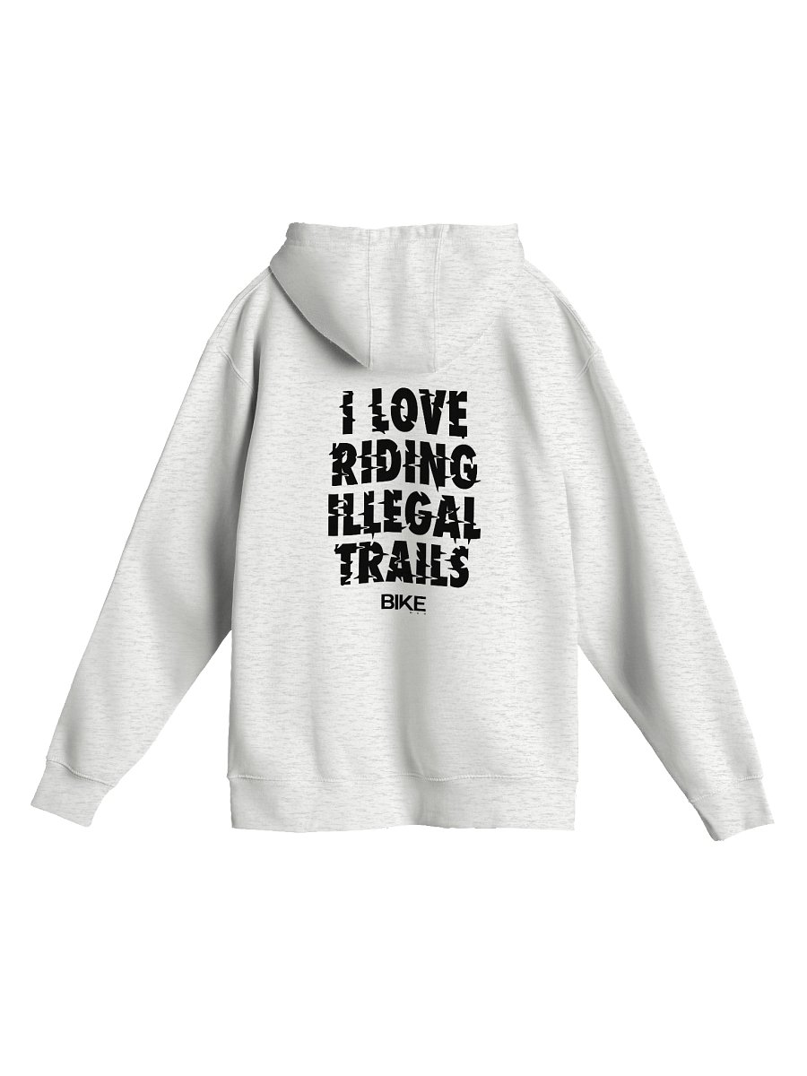 I Love Riding Illegal Trails Hoodie (Dark Logo) product image (1)
