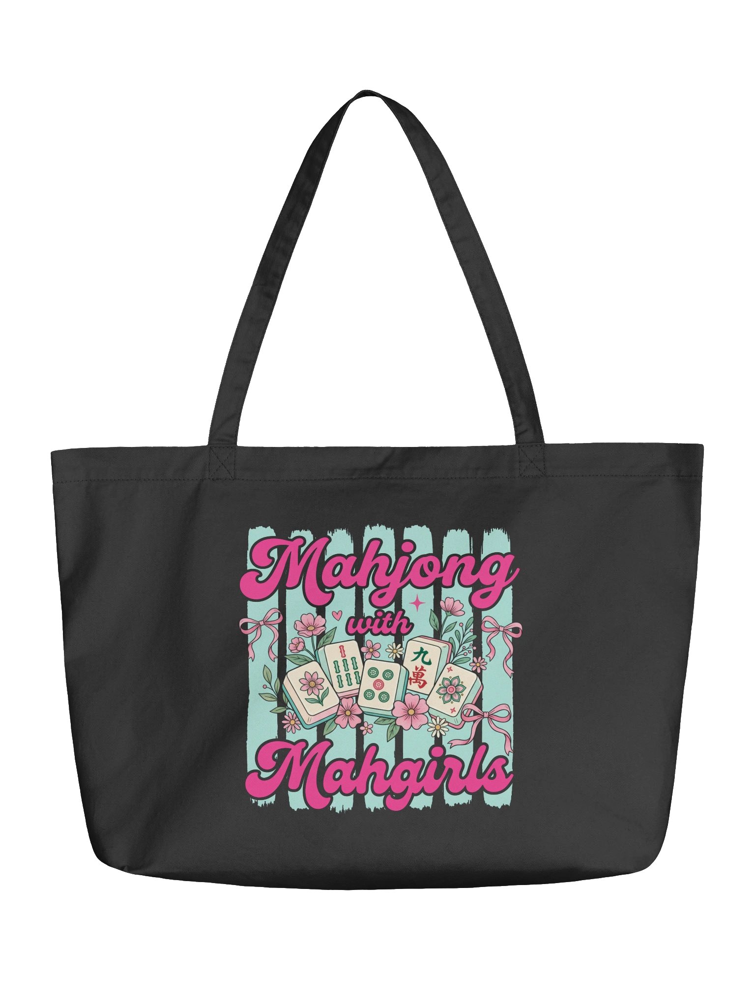 Mahjong With My Mahgirls Organic Cotton Tote Bag product image (1)