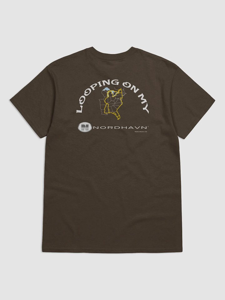 Looping On My Nordhavn - T-Shirt - Dark Shirt w/White Logo product image (1)