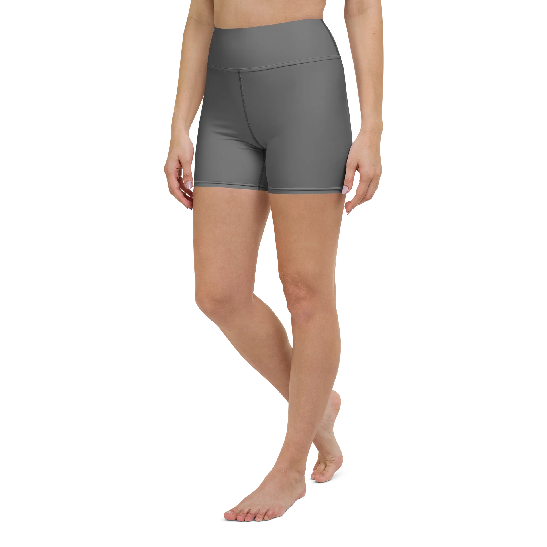 His House Womens Yoga Shorts - Grey product image (5)