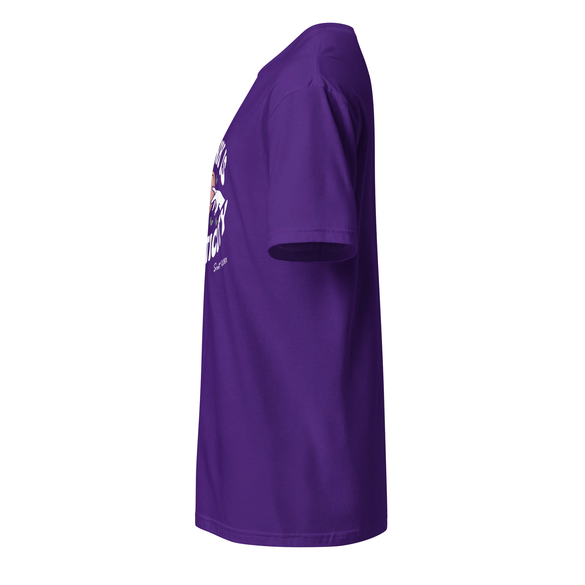 “My Kink Is Authenticity” Tropical Purple Soft-Style T- product image (3)