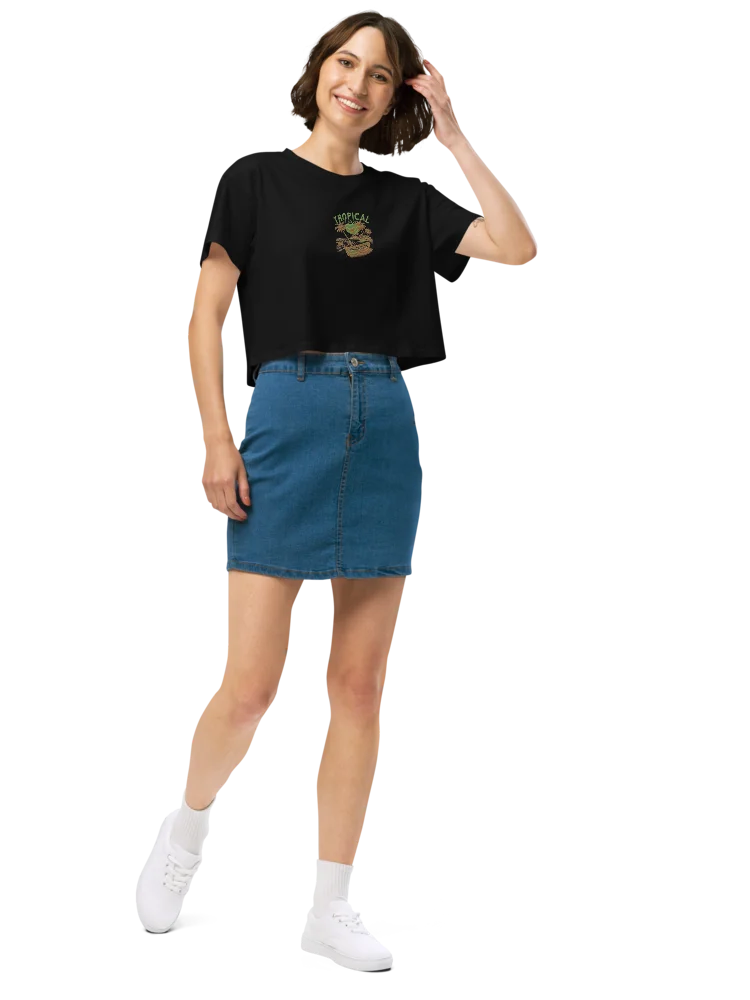 Tropical Breeze Embroidery Crop Top product image (11)