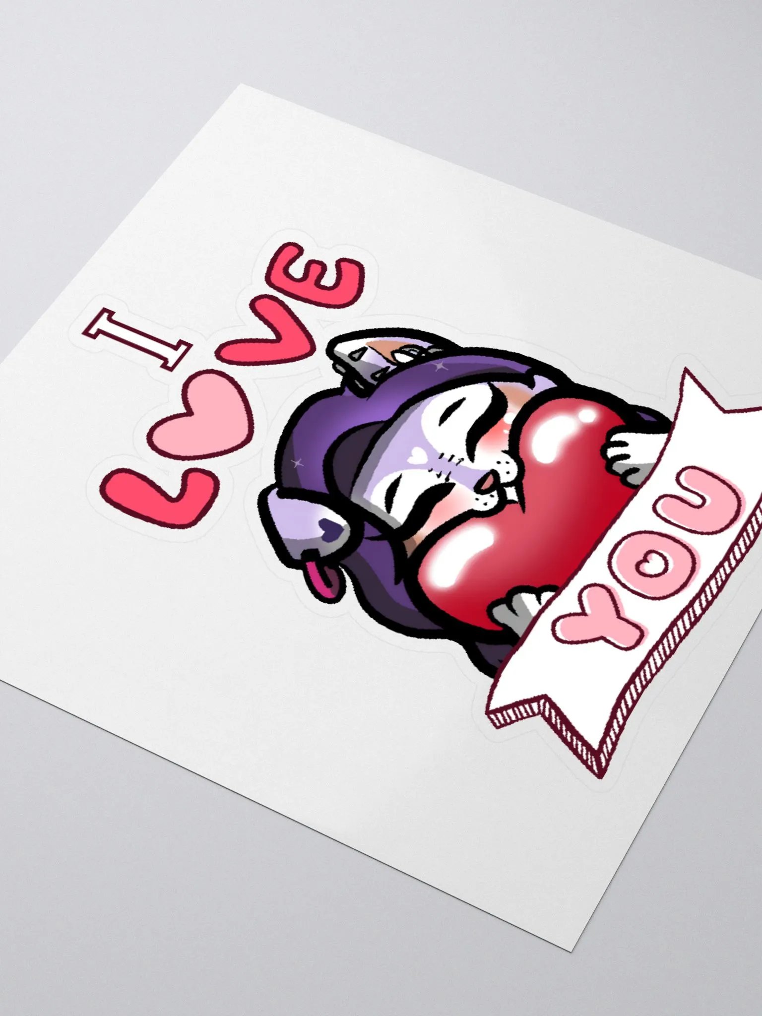 I love you sticker product image (7)