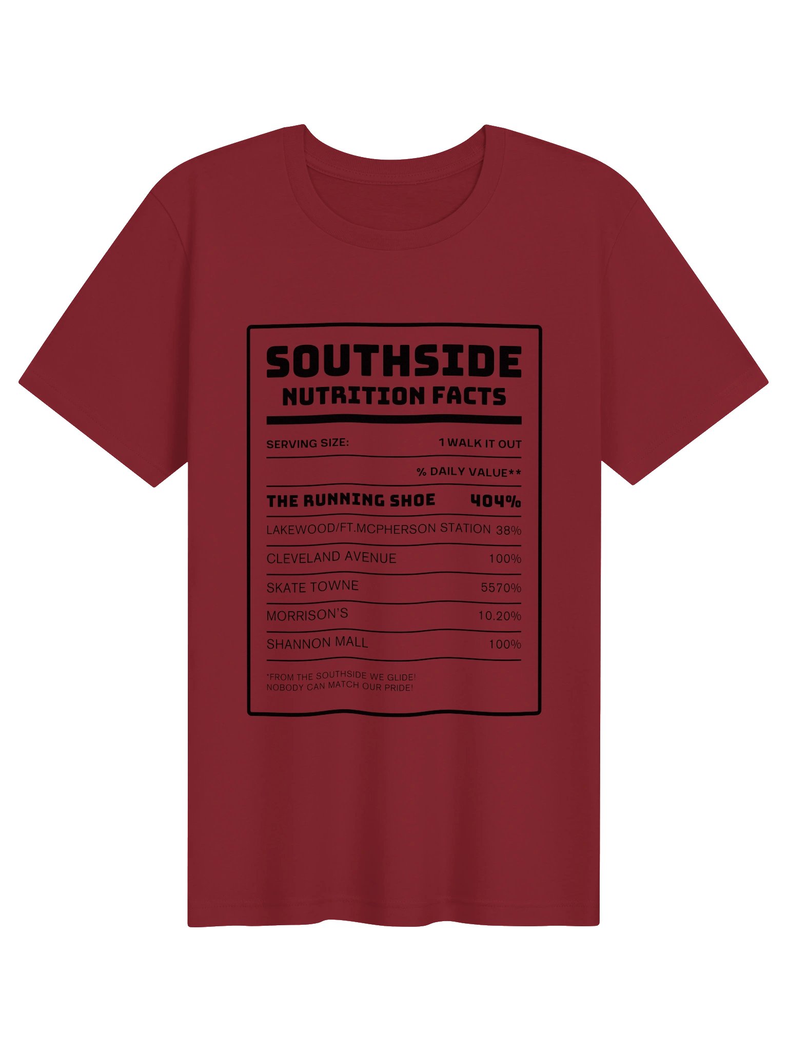 Southside Atlanta Nutrition Facts T-Shirt product image (1)