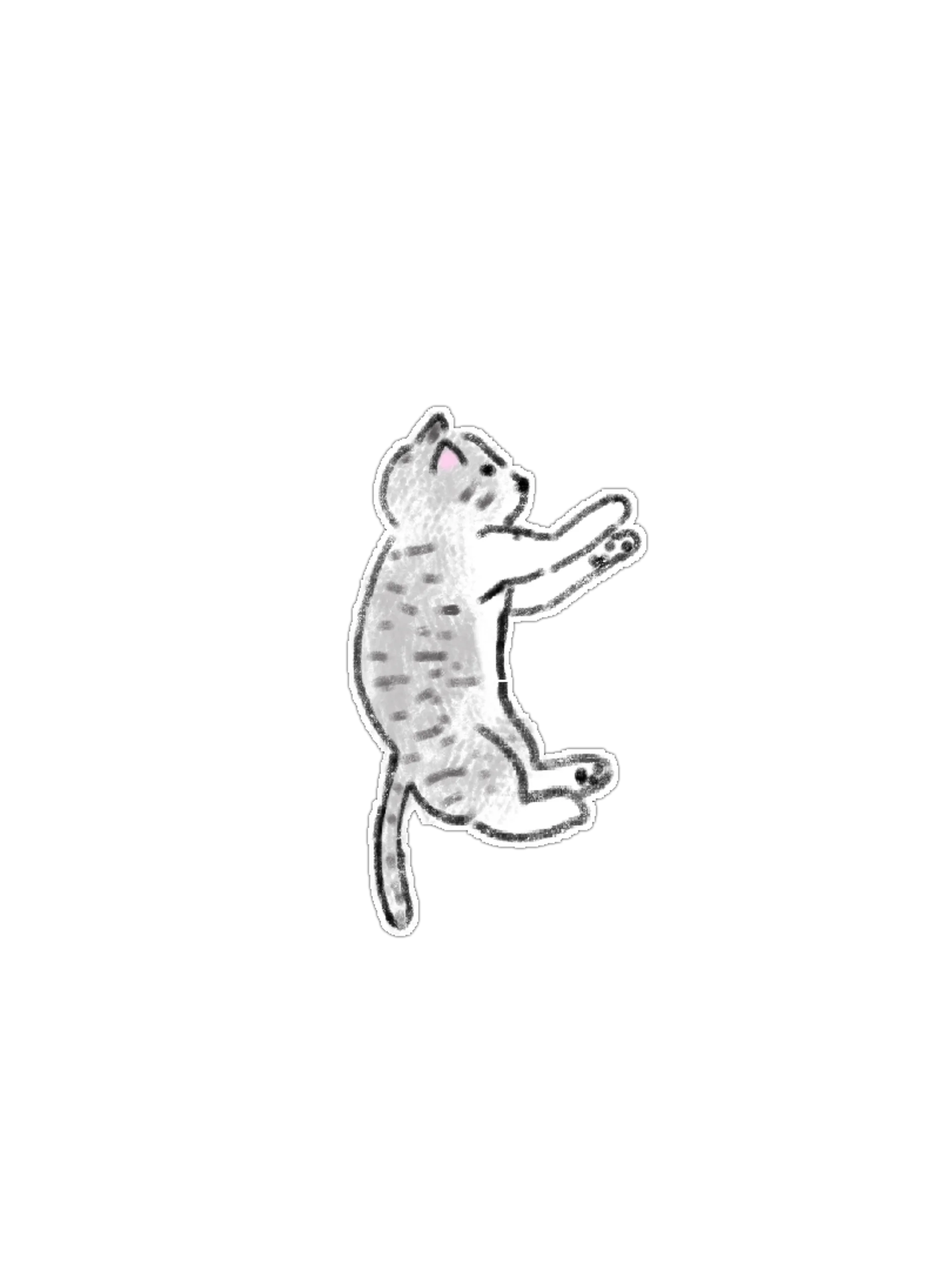 15 Cute Hand-Drawn Cat PNG Clipart Bundle product image (4)