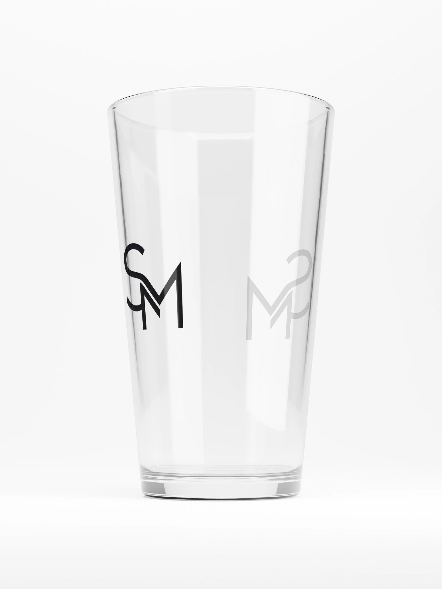 Minimal SM Monogram Shaker Pint Glass product image (2)