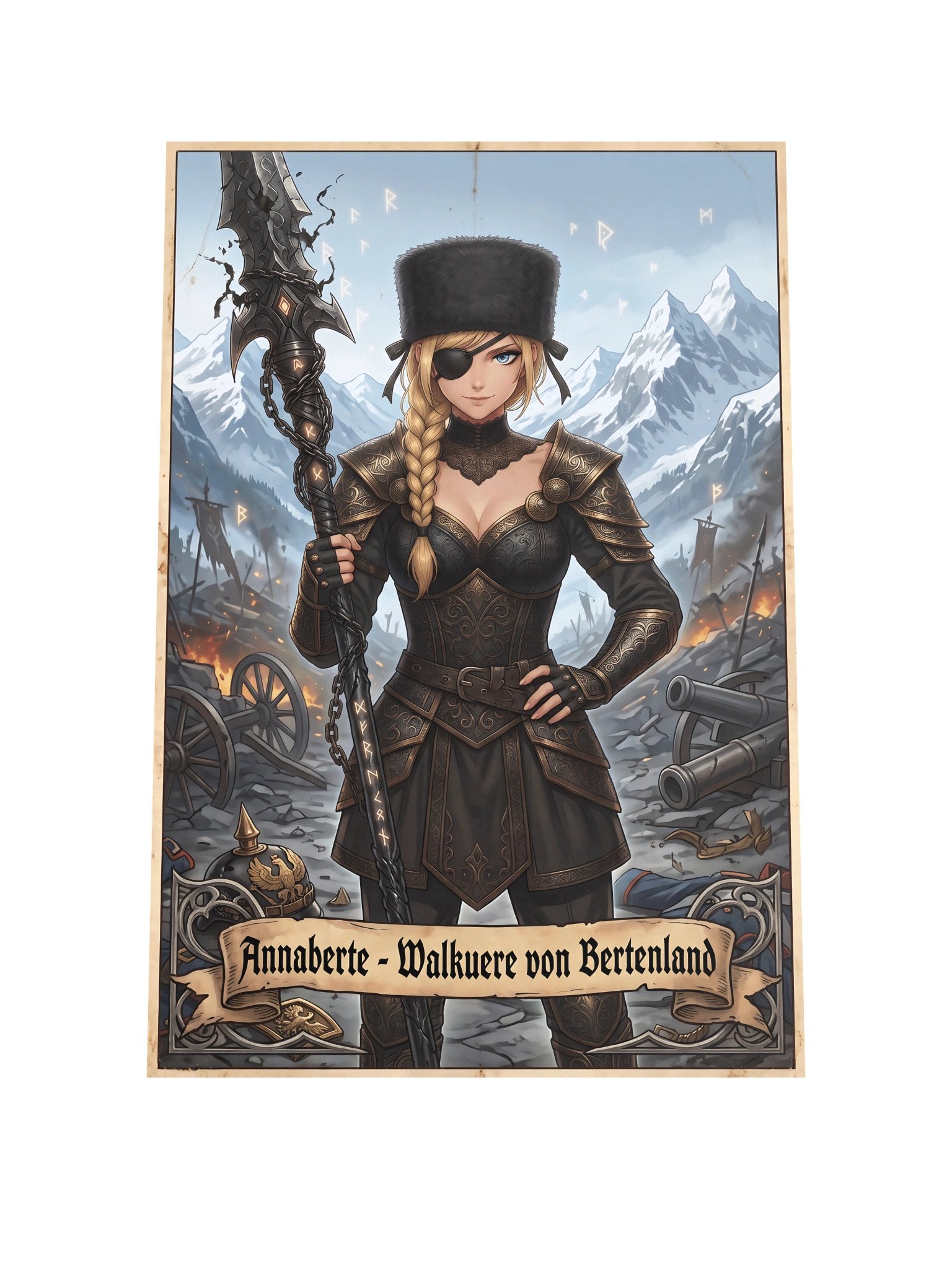 Lepus Ferox — Valkyrie of Bertenland — Enhanced Matte Paper Poster product image (2)