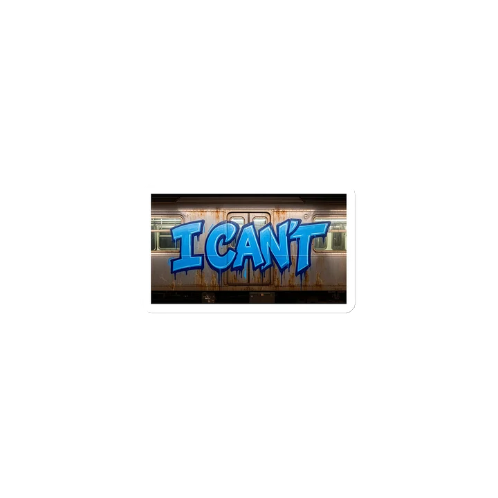 I Can't Subway Graffiti Die-Cut Magnet product image (1)