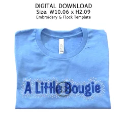 A Little Bougie 3D Puff Embroidery & Rhinestone Design product image (2)